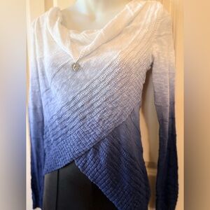 INC International Concepts Cream Knit Top, size XS